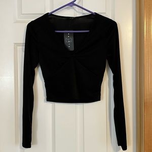 21 Saints cropped long sleeve